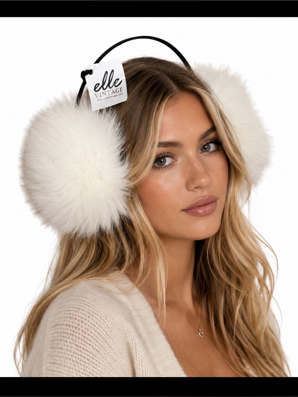 Elle Vintage NEW Earmuffs With Adjustable Band, Winter Ear Muffs, Cold Weather